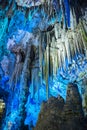 Old St. Michael`s Cave located at the Upper Rock Nature Reserve at Gibraltar Royalty Free Stock Photo