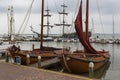 Tourists explore the small town of Volendam, on the Markermeer Lake Royalty Free Stock Photo