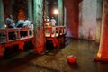 Tourists explore the Yerebatan Saray underground cistern