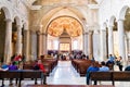 Tourists exploring the Church of San Pietro in Vincoli in Rome