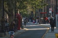 Tourists exploring in Westminster city of London during sunny day