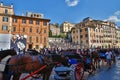 Horse Drawn Carriages at Spanish Steps