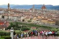 Tourists in Florence city, Italy