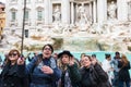Tourists at Fontana di Trevi