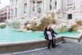 Tourists at Fontana di Trevi
