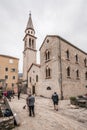 Tourists in front of Church of St Ivan