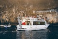 Tourists in front of the Grotta Azzura ,Capri Island