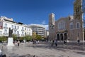 Tourists in front of the Metropolitan Cathedral of the Annunciation, Athens