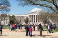 Tourists in front of the National Gallery of Art Royalty Free Stock Photo