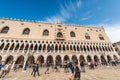 Tourists in front of Palazzo Ducale - Piazza San Marco Venice Italy