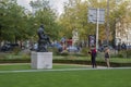 Tourists In The Garden Of The Rijksmuseum At Amsterdam The Netherlands 10-10-2019