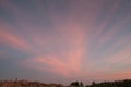 Pink sunset at the summit of Cadillac Mountain Royalty Free Stock Photo