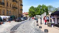 Tourists and gift market on Andriyivskyy Descent