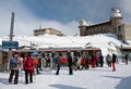 Tourists at Gornergrat, Alps, Switzerland
