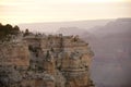 Tourists at Grand Canyon overlook, South Rim