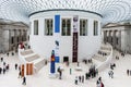 Tourists in the Great Court of the British Museum. London, England Royalty Free Stock Photo
