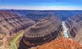 Tourists Great Goosenecks Rock Formation San Juan River Mexican Hat Utah