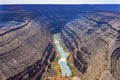 Tourists Great Goosenecks Rock Formation San Juan River Mexican Hat Utah Royalty Free Stock Photo