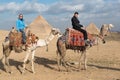 Tourists at the Great Pyramids of Giza