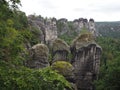 Bastei Bridge is a breathtaking rock formation in Germany, created by water erosion for over a million years ago.