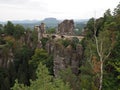 Bastei Bridge is a breathtaking rock formation in Germany, created by water erosion for over a million years ago.