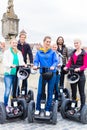 Tourists having Segway sightseeing