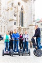 Tourists having Segway sightseeing