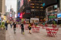 Tourists Head for Times Square