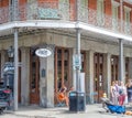 Tourists and the Historic Stanley Restaurant in the French Quarter