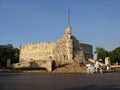 Tourists at the Homeland Monument