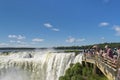Tourists at Iguazu Falls Devil Throat Argentinian Border