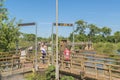 Tourists at Iguazu Falls Devil Throat Argentinian Border