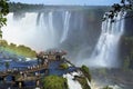 Tourists at Iguazu Falls, Foz do Iguacu, Brazil