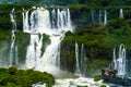 Tourists at Iguazu Falls