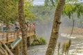 Tourists At Iguazu Park at Argentinian Border