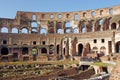 Tourists inside Colosseum