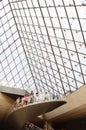 Tourists inside Louvre, Paris, France Royalty Free Stock Photo
