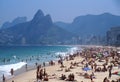 Tourists on Ipanema beach Royalty Free Stock Photo