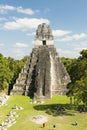 Tourists At The Jaguar Temple In Tikal