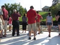 Tourists at the JFK Memorial Royalty Free Stock Photo