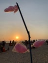 Tourists at Juhu beach, Mumbai, India