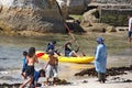 Tourists in a kayak