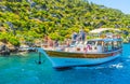 Tourists at Kekova coast, Turkey