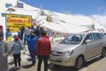 Tourists at Khardung La Pass