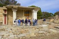 Tourists in Knossos palace, Crete