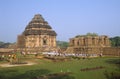 Tourists at the Konark Sun Temple ancient Hindu Temple Odisha India Royalty Free Stock Photo