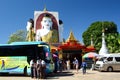 Tourists at Kyaikpun Pagoda. Bago. Myanmar