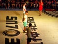 Tourists learning Chinese Kung Fu