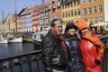 TOURISTS LIFE AND NYHAVN CHANNEL IN COPENHAGEN