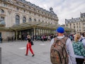 Tourists in line to the museum Royalty Free Stock Photo